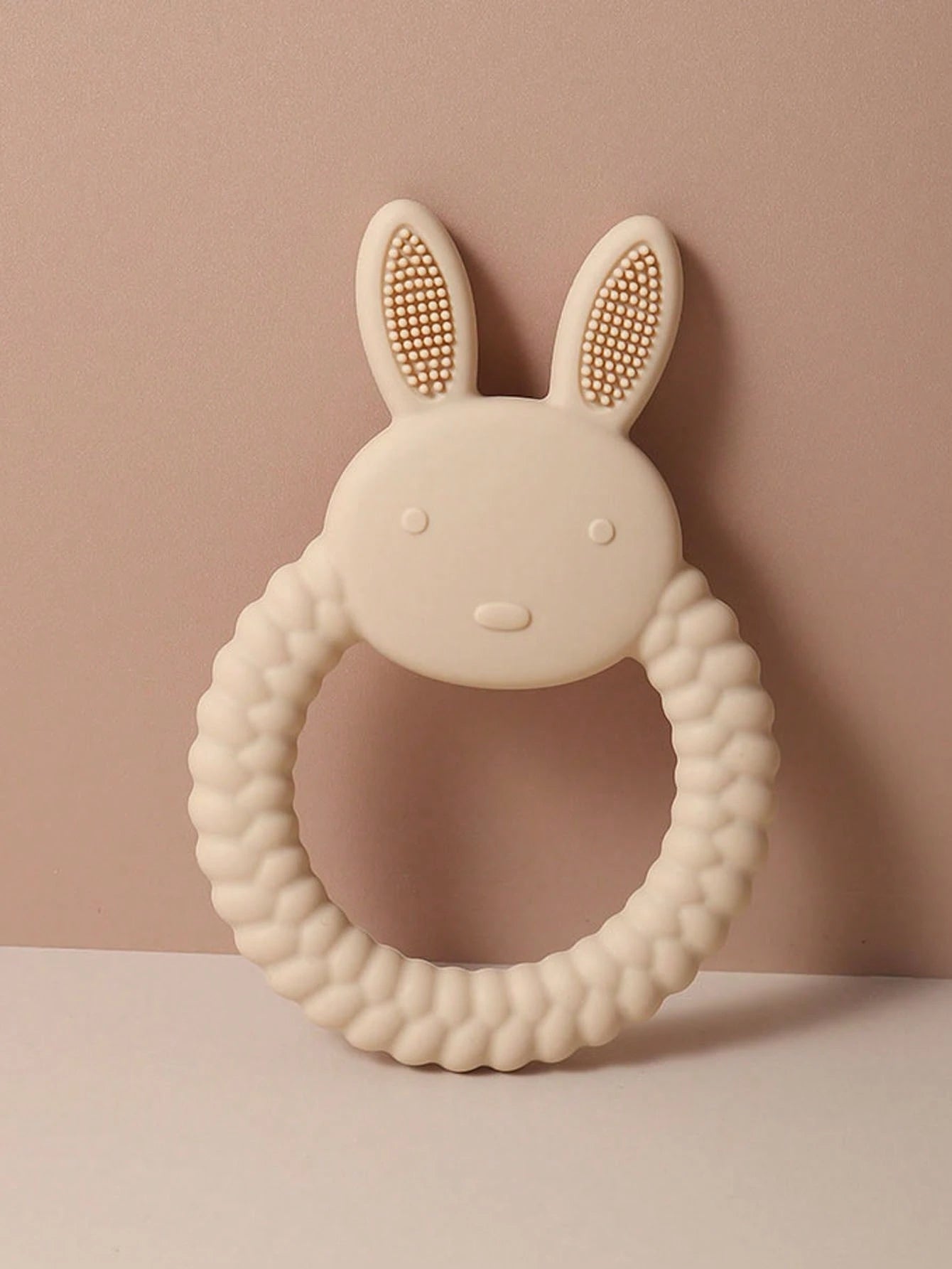 Anneau de dentition en silicone – Lapin doux
