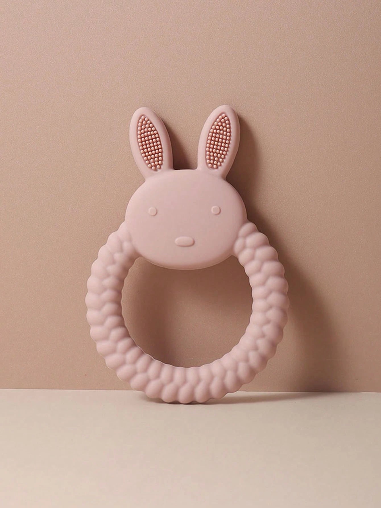 Anneau de dentition en silicone – Lapin doux