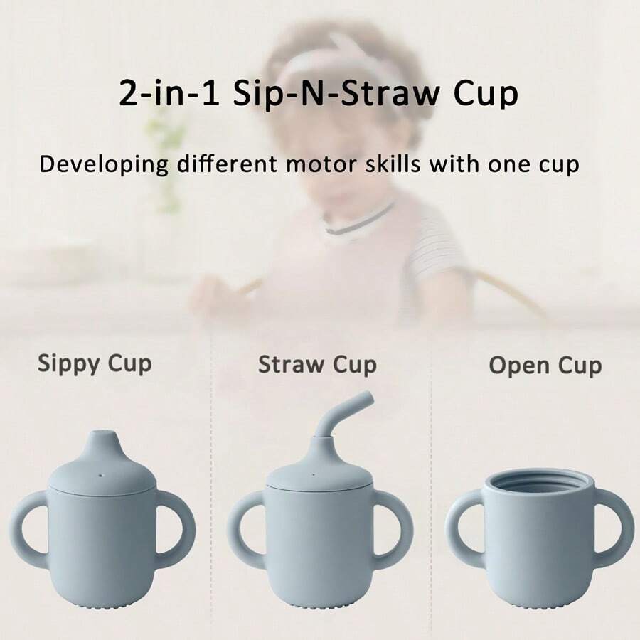 2-in-1 Silicone Training Cup