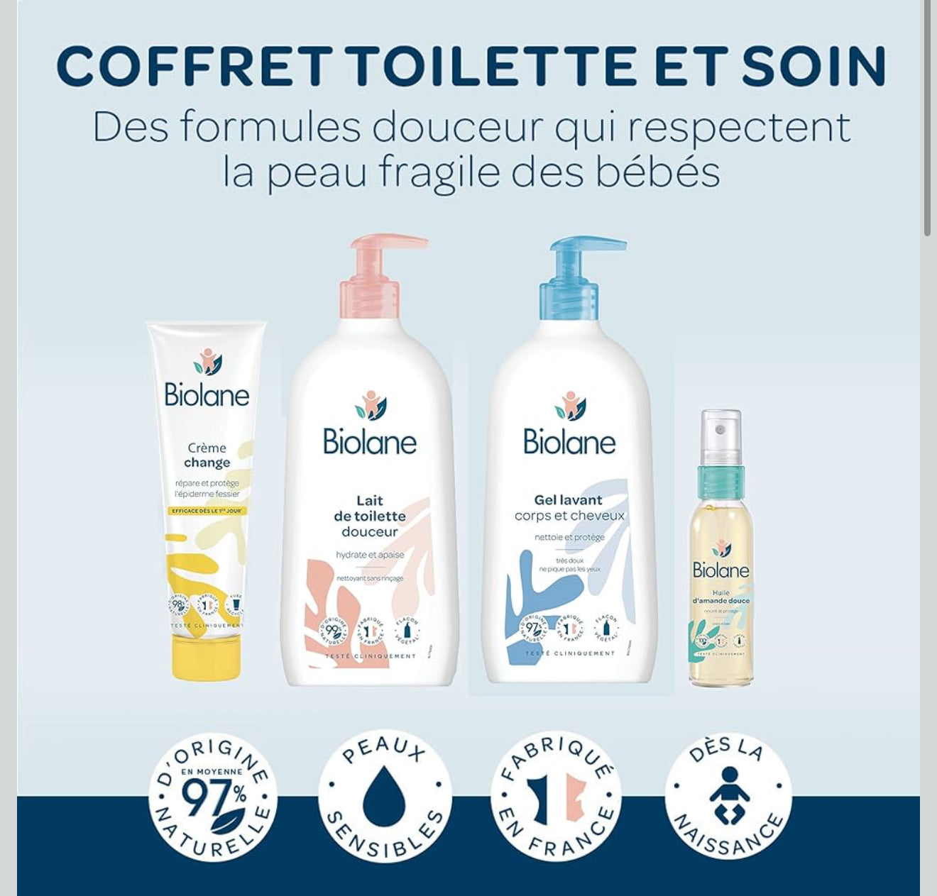Biolane – Kit toilette & soins bébé